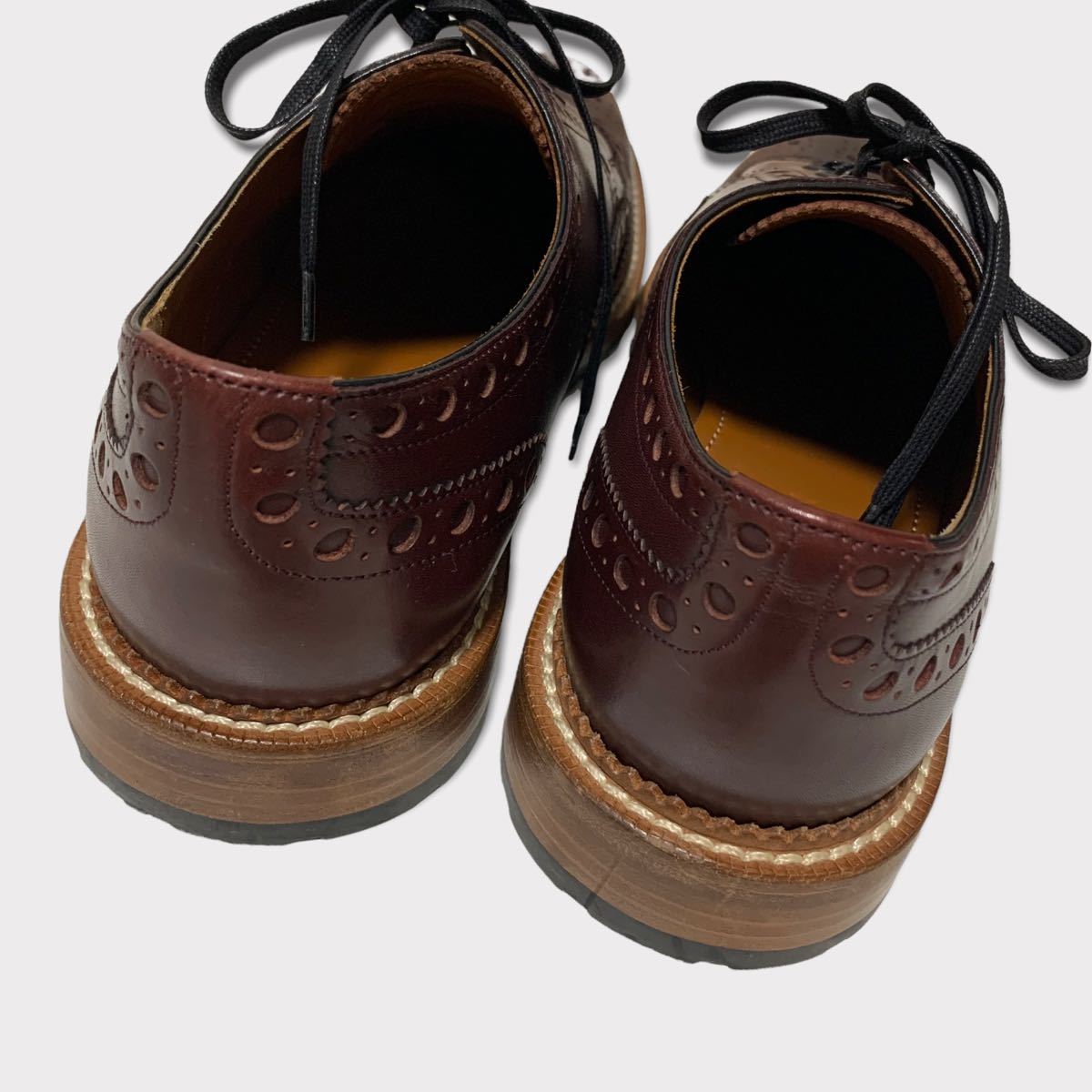 ルイヴィトン 靴 LOUIS VUITTON ウイングチップシューズ 外羽根 size:8