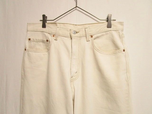 1990's MADE IN USA Levis 550 denim pantsホワイトデニム デニムパンツ ビンテージ levis 501 505 66前期 usa製_画像2