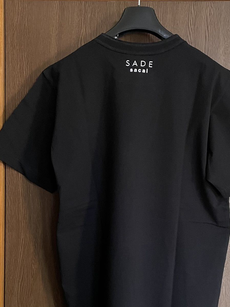 22AW新品3 sacai メンズ SADE Tシャツ 半袖 今期 size 3 黒 L サカイ