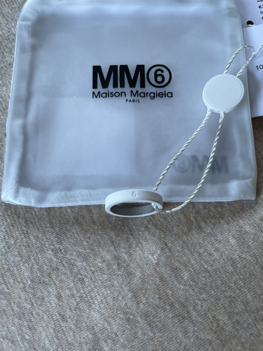 22SS新品4 メゾンマルジェラ MM6 ペイント ナンバーロゴ 6 リング 指輪 size 4 12号 S Maison Margiela 6 レディース アクセサリー