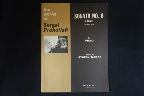 rh24/洋書■Sergei Prokofieff プロコフィエフ ピアノソナタ第6番イ長調 Op.82 戦争ソナタ 楽譜の画像1