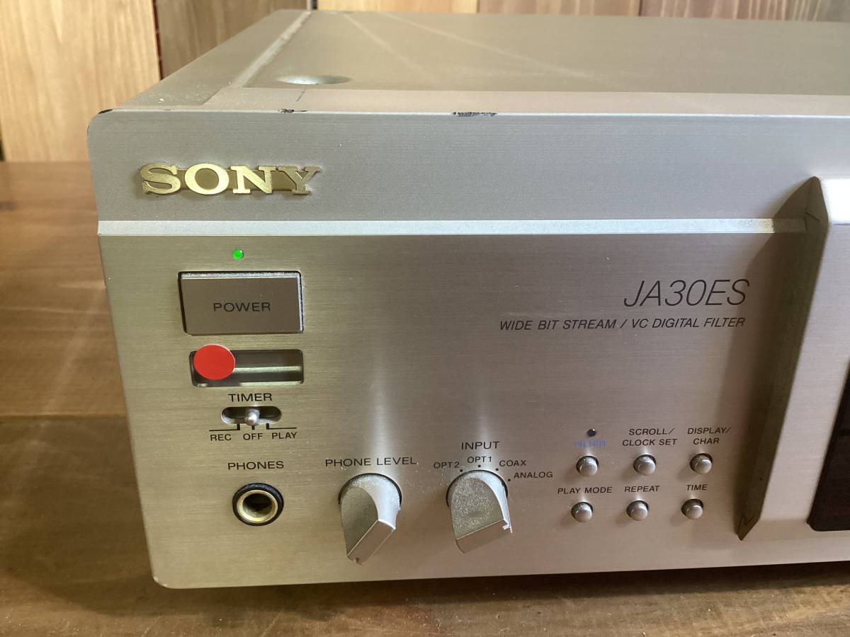 SONY ソニー MDS-JA30ES MDデッキ 通電確認済み 動作未確認 現状品