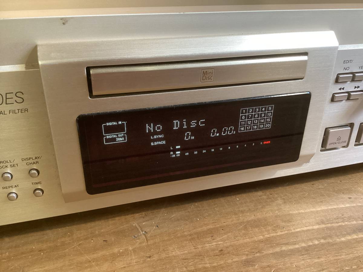 SONY ソニー MDS-JA30ES MDデッキ 通電確認済み 動作未確認 現状品
