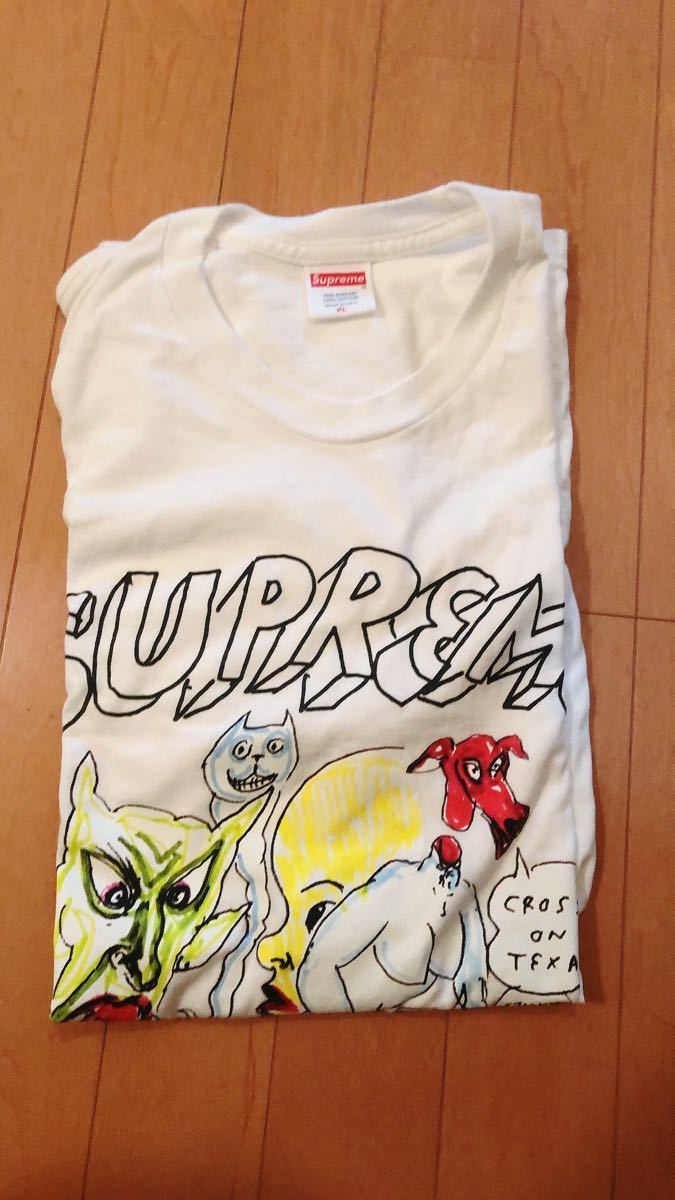 Supreme × Daniel Johnston tee シュプリーム ダニエル・ジョンストン Tシャツ box logo ボックス ロゴ art アート_画像2