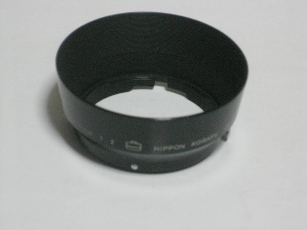 NIKON NIPPON KOGAKU F 5cm 1:2 Metal Lens Hood ニコン 日本光学 F 5cm f/2 メタル レンズフード 3