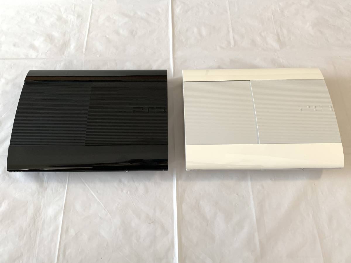 ☆[] PS3 CECH-4000B 4200B ホワイト ブラック 250GBモデル 2台セット