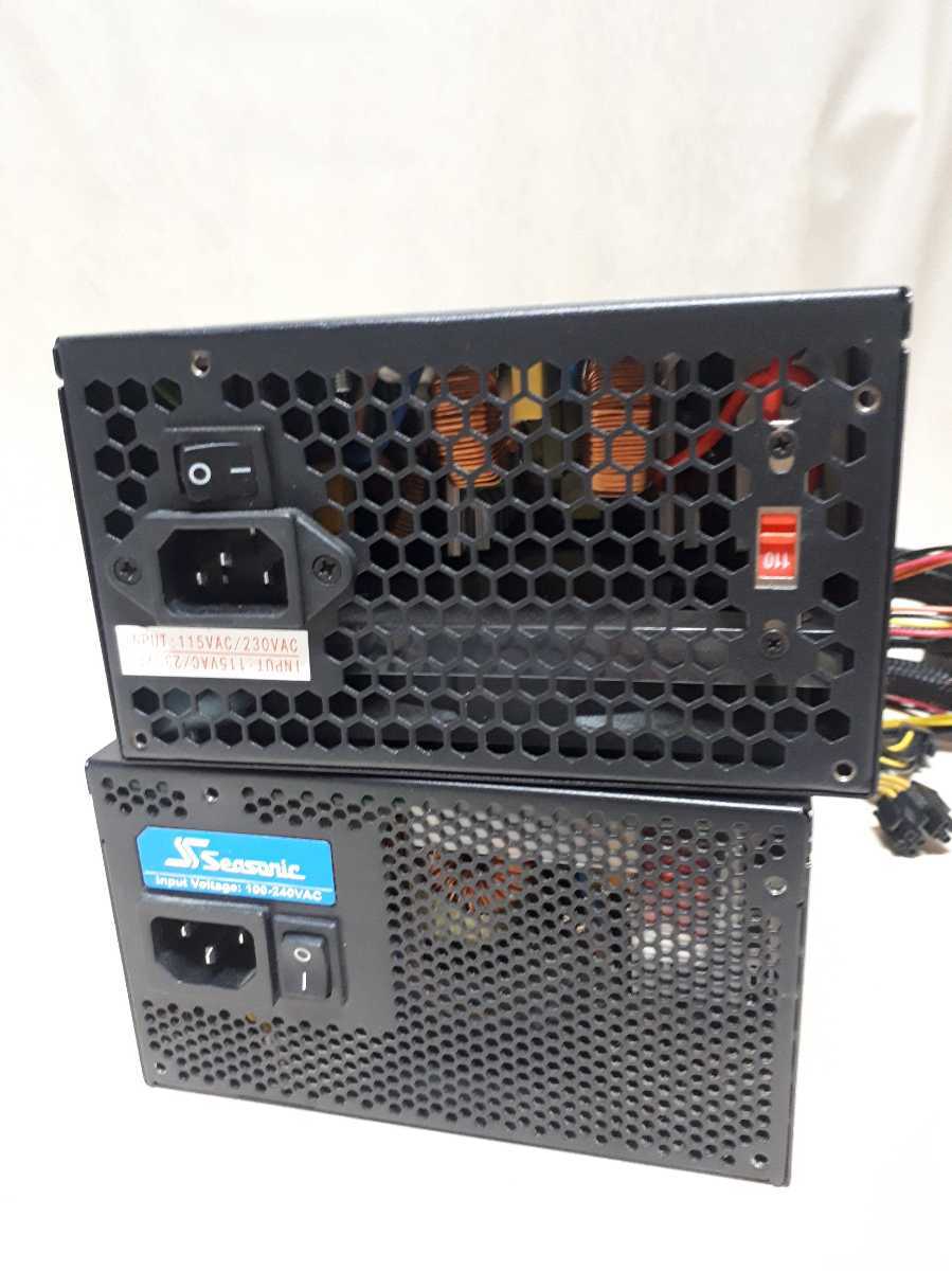  power supply unit 2 piece ZM500-LE SSR-650RM Seasonic ZALMAN Junk present condition goods 