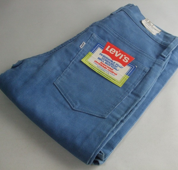 VINTAGE 70s LEVI'S リーバイス コーデュロイ 646 フレアパンツ ベルボトム W28 ビンテージデニム Deadstock TALON 501 米国製 難あり