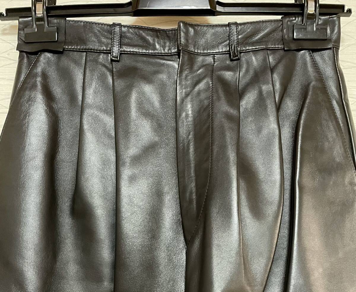 国内定価60万 Celine セリーヌ 19SS レザーニューウェーブパンツ 国内定価60万 Celine セリーヌ 19SS レザーニューウェーブパンツ