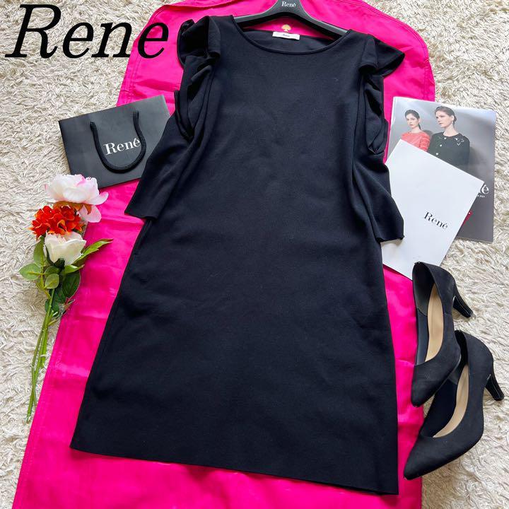 オンラインストア専門店 美品 Rene ルネ パール レーヨン ニット