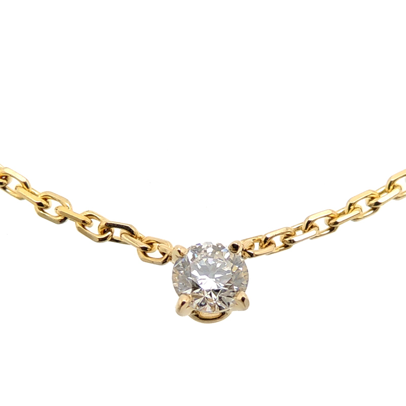 [. talent head office ]CARTIER Cartier 750YG Rav support diamond necklace 750 yellow gold lady's DH70107