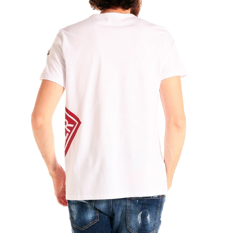 送料無料 145 MONCLER モンクレール 8C73510 8390T ホワイト 半袖 Tシャツ カットソー size XL_画像4