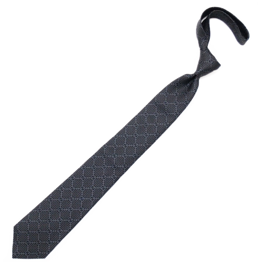 新作モデル 送料無料 61 ネクタイ SILK ブラック グッチ GUCCI ネクタイ一般