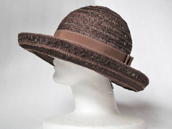 ◆大好評◆ハンドメイド帽子　涼'　麦わら帽　ハット　リボン　レディース 麻100％　手編み　手作り