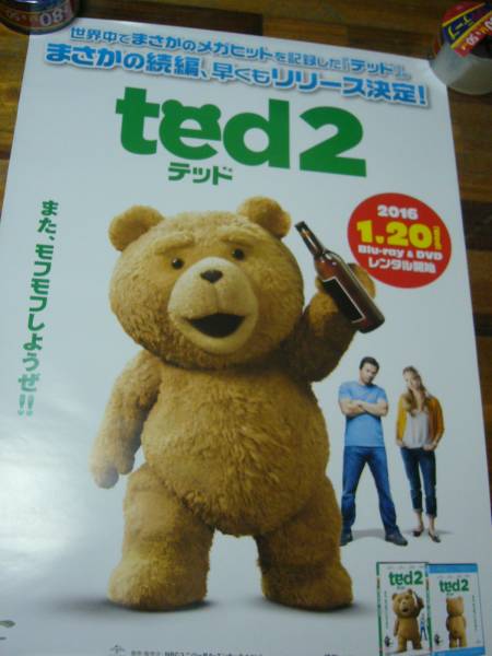 貴重レア B2大 ポスター テッド2　　Ted 2 (映画)_画像1