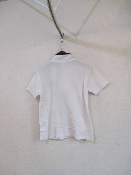 courreges白半袖ポロシャツ（USED）70217②_画像3