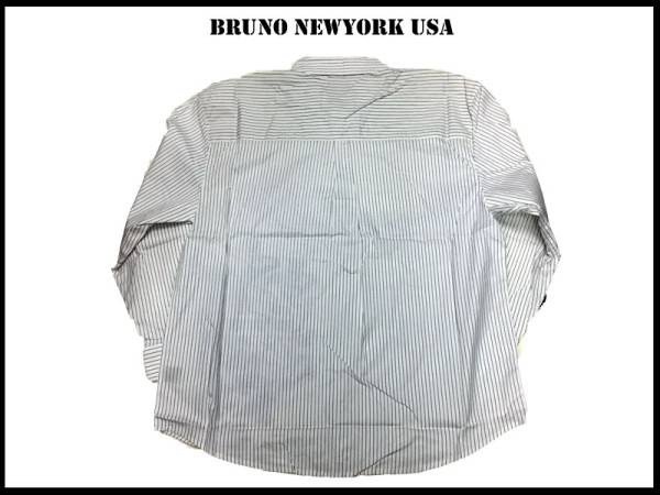 大きいサイズ　XXXLB　新品 3XLB Bruno Newyork ストライプシャツ　人気　ローライダー　ドレススタイル_画像3