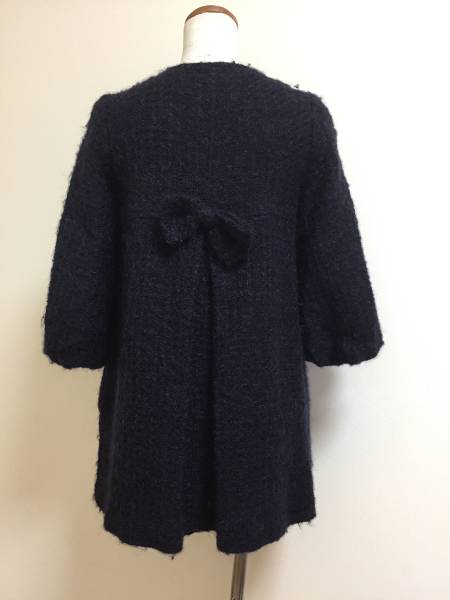  Chesty * мягкий пальто жакет сделано в Японии темно-синий *1389