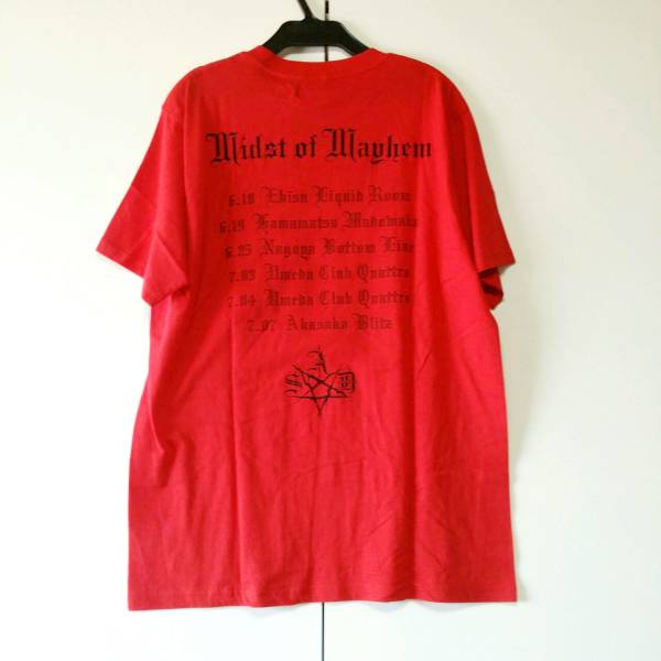 レッド L 黒夢 清春 SADS midst of mayhem Evil Act Tシャツ KUROYUME KIYOHARU SADS サッズ_画像2