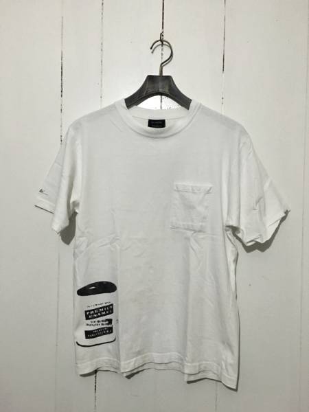 ☆NEIGHBORHOOD 半袖Tシャツ 03年製 S 白 ポケット ポケT ネイバーフッド バックプリント 3204_画像1