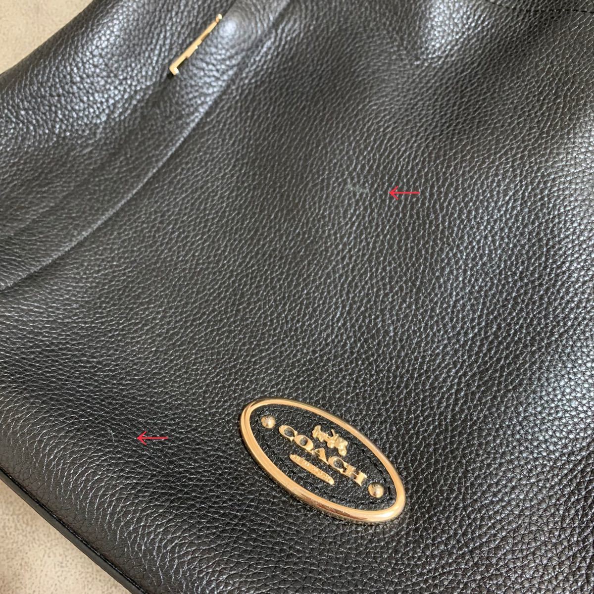 COACH コーチ ペブルド レザー スカウト ホーボー レディース バッグ ショルダーバッグ ハンドバッグ ブラック