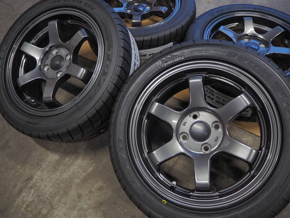 年間定番 ハイグリップ 195 50R15 6.5J 38 4H100 新品 TOYO R1R 人気 ...