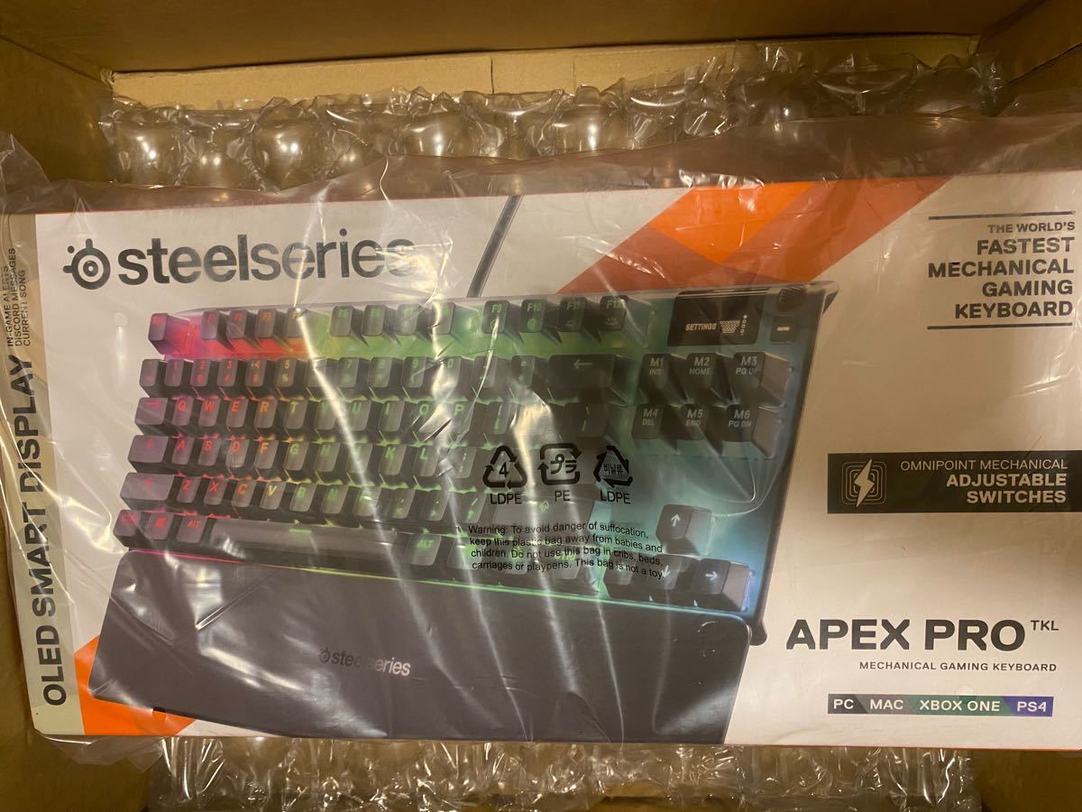 SteelSeries Apex Pro TKL JP 64737 88キー APC機能 ゲーミングキーボード 日本語配列