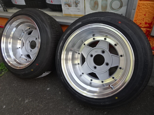  Focus racing five ( silver )8J-14 9J-14 abroad made 185/55R14 old car new set 
