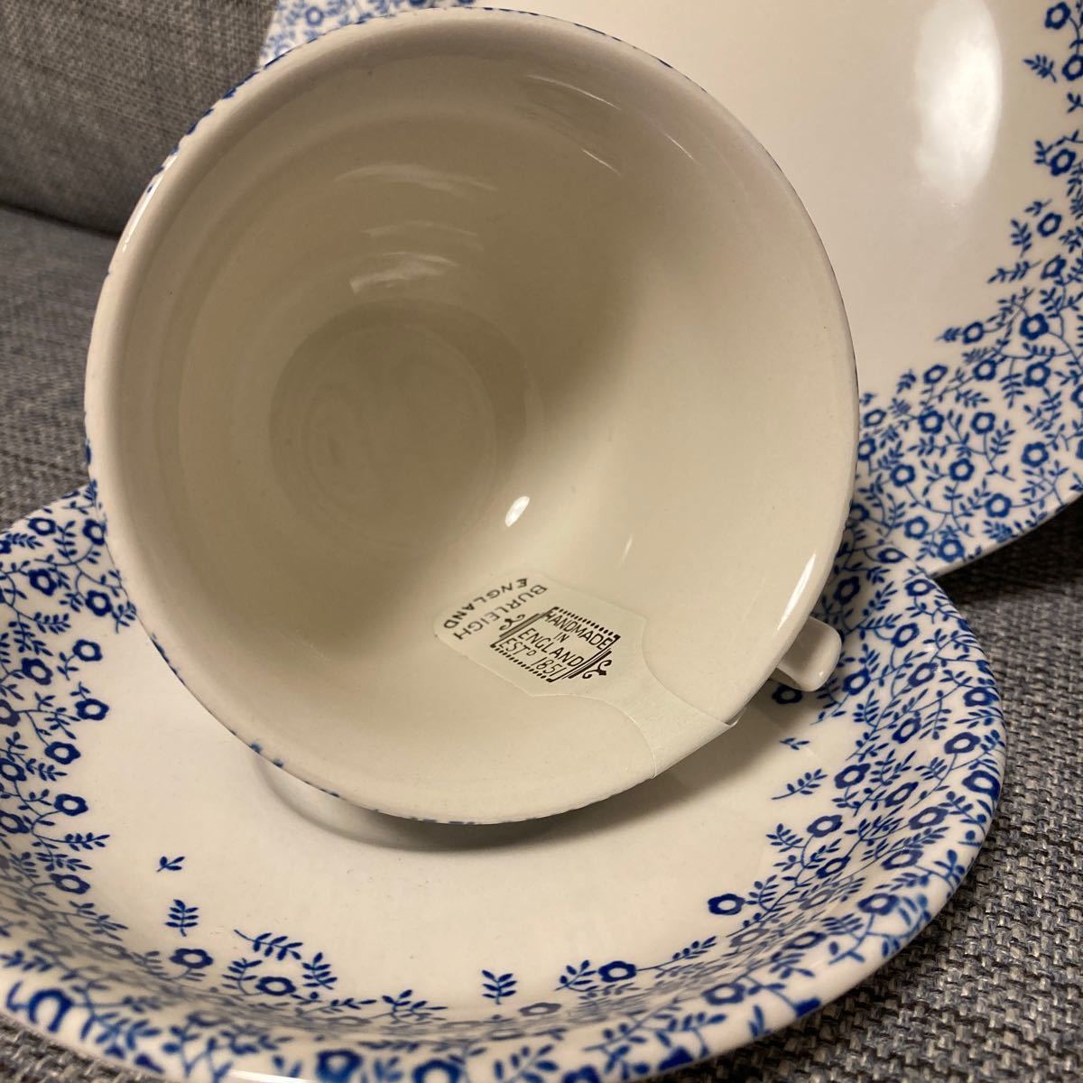 Burleigh バーレイ ダークブルーフェリシティ カップ&ソーサー Burleigh バーレイ ダークブルーフェリシティ カップ&ソーサー