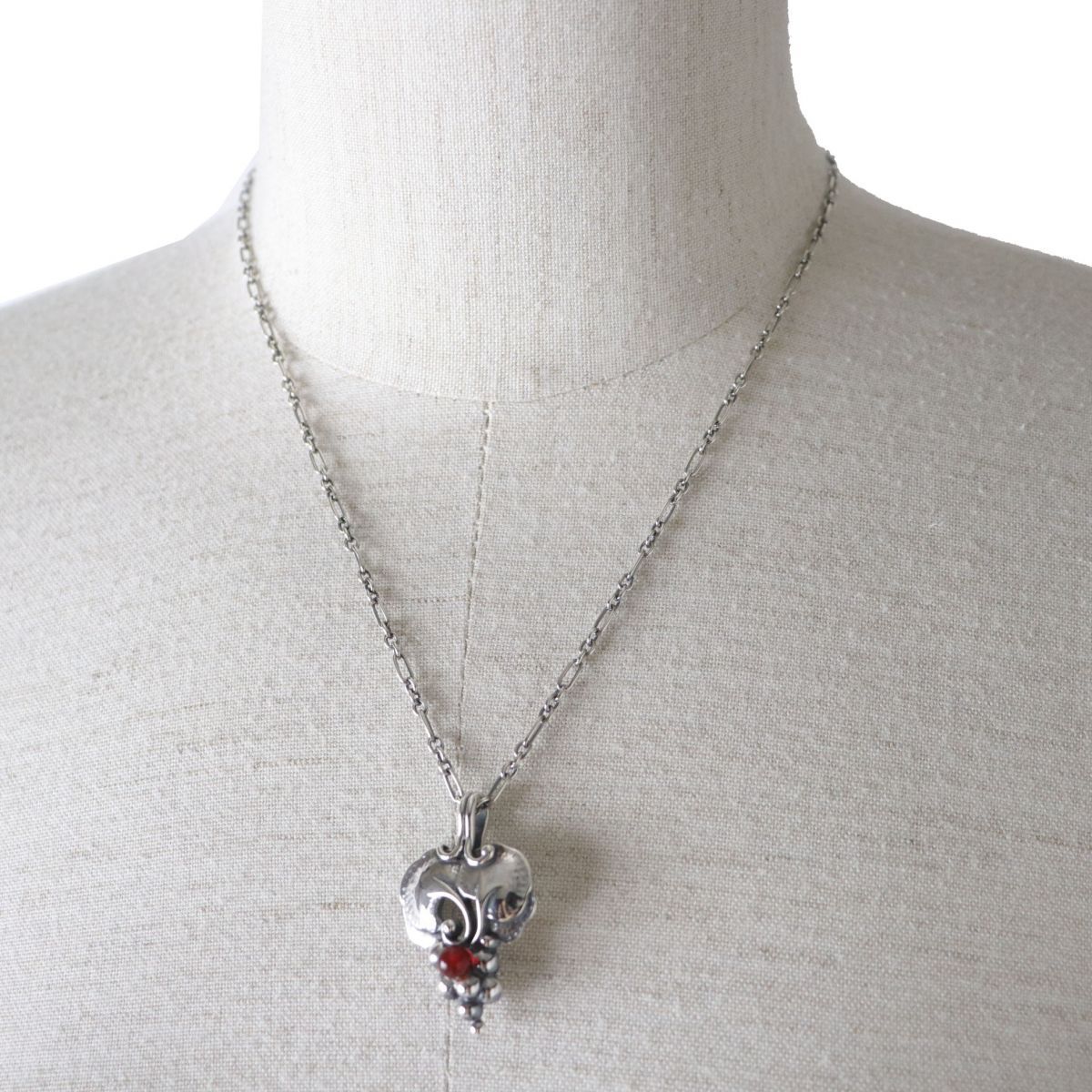 美品◎GEORG JENSEN ジョージジェンセン 1996年 SV925×ガーネット