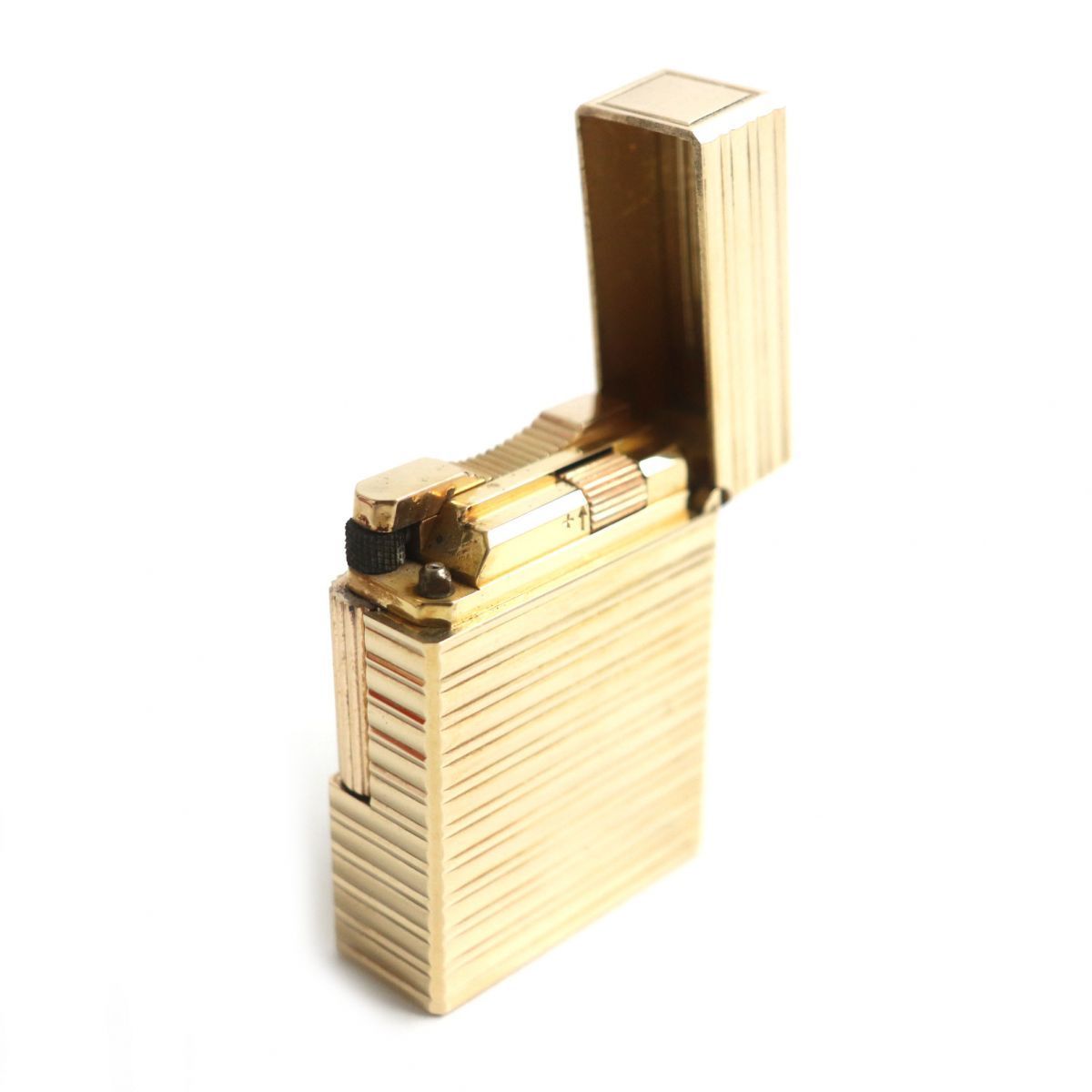 美品▽S.T.Dupont エス・テー・デュポン ライン1 ショート ボーダー柄