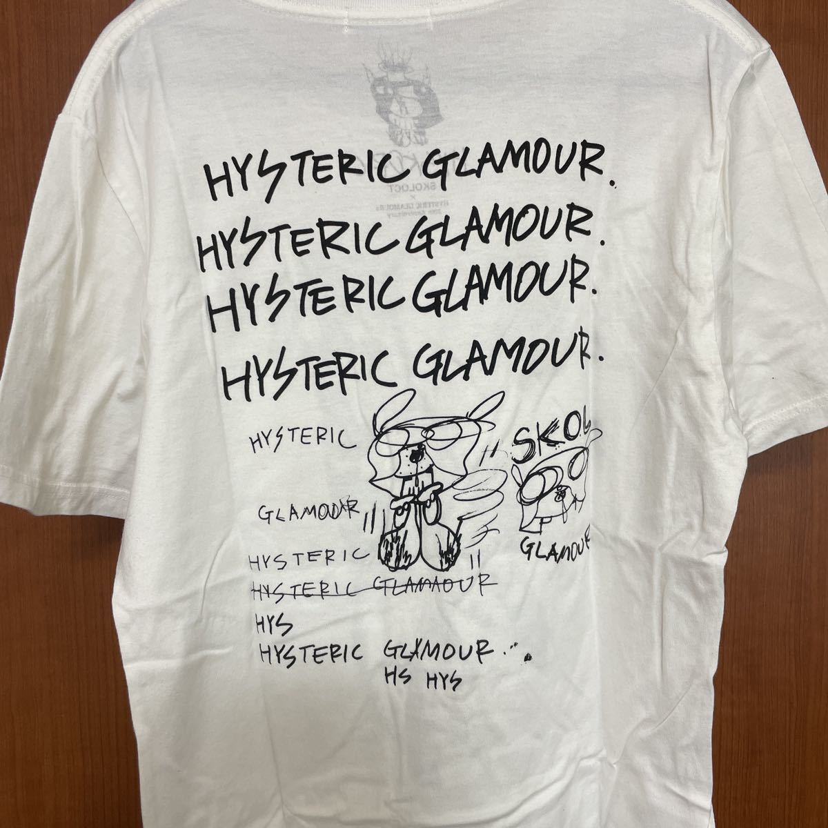 HYSTERIC GLAMOUR ヒステリックグラマー Tシャツ SKOLOCT コラボ Sサイズ メンズ ガールプリント 送料無料