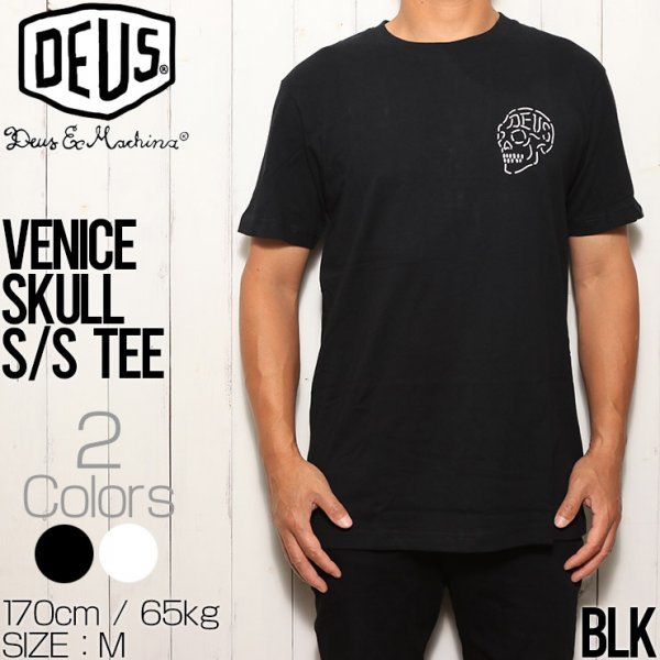 【送料無料】半袖Tシャツ バックプリントTEE Deus Ex Machina デウス エクス マキナ VENICE SKULL S/S TEE DMH31645C　BLK　 Mサイズ_画像2