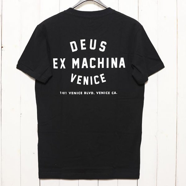 【送料無料】半袖Tシャツ バックプリントTEE Deus Ex Machina デウス エクス マキナ VENICE SKULL S/S TEE DMH31645C　BLK　 Mサイズ_画像3