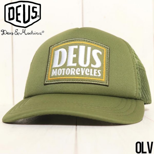 メッシュキャップ 帽子 Deus Ex Machina デウスエクスマキナ CRIMSON TRUCKER HAT DMP2271541　OLV_画像1