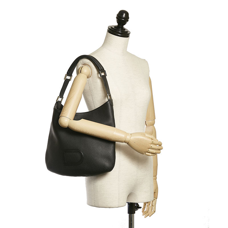 デルヴォー ワンショルダーバッグ ブラック レザー レディース DELVAUX