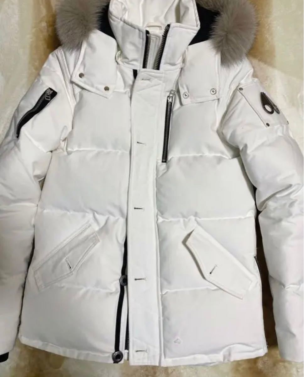 ムースナックルズ 3Q JACKET ホワイト ダウンジャケット | hapypossum.com