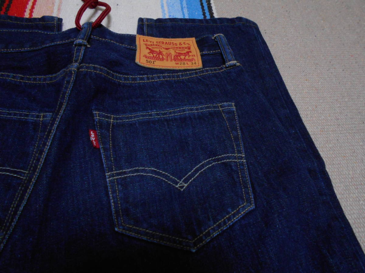 Levi's ５０１ リーバイス インディゴ ビンテージ ジーンズ本革レザーパッチ ロックンロールVINTAGE JEANS JAMES DEAN NIRVANA KURT COBAIN_画像4