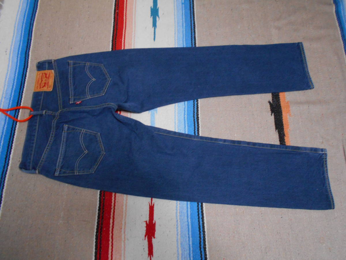 Levi's リーバイス ５０１ MADE IN TURKEY 濃紺インディゴ コットン100％ ハイオンス ビンテージ ジーンズ 本革レザーパッチ VINTAGE JEANS_画像2