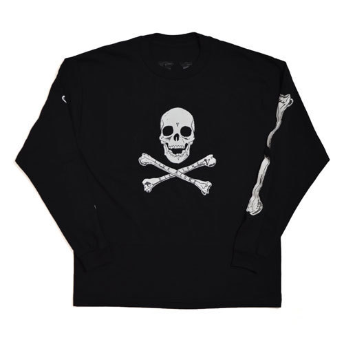 【VLONE / ヴィーロン】Skull & Bones Long Sleeve , スカル ロングTシャツ《SIZE : XL》