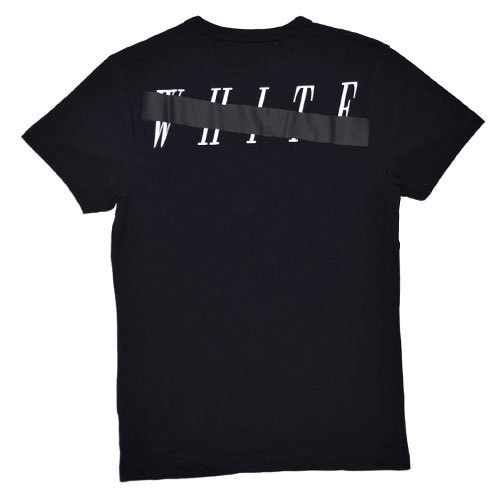 【OFF-WIHTE / オフホワイト】MIRROR SKULL TEE BLACK , ロゴ Tシャツ【SIZE : S】
