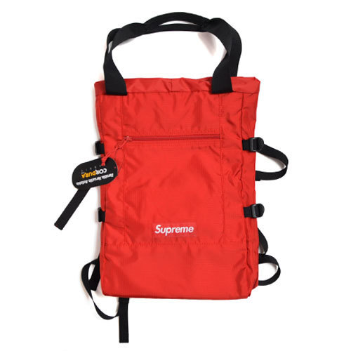 【Supreme / シュプリーム】Tote Backpack Red / トート バックパック リュック レッド《SIZE : OS》