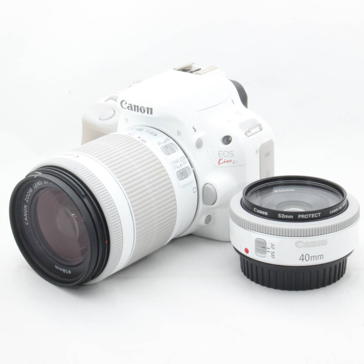 Canon EOS KISS X7 Wレンズキット WHITE-