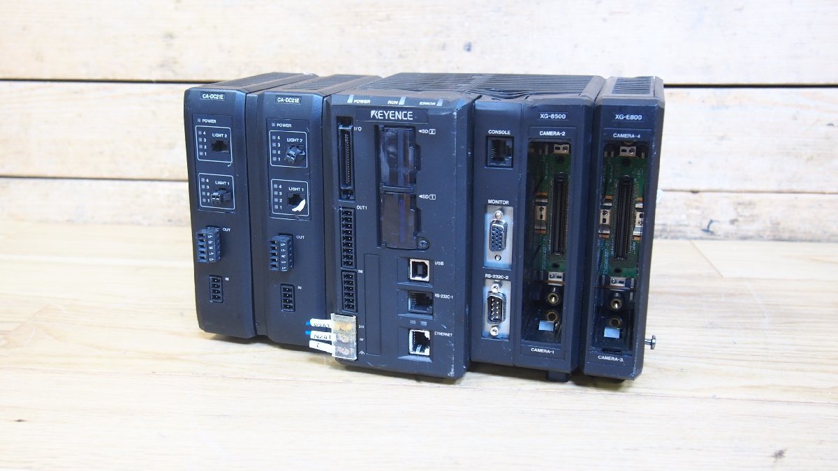☆【1T0617-19】 KEYENCE キーエンス CA-DC21E×2台 XG-8500 XG-E800