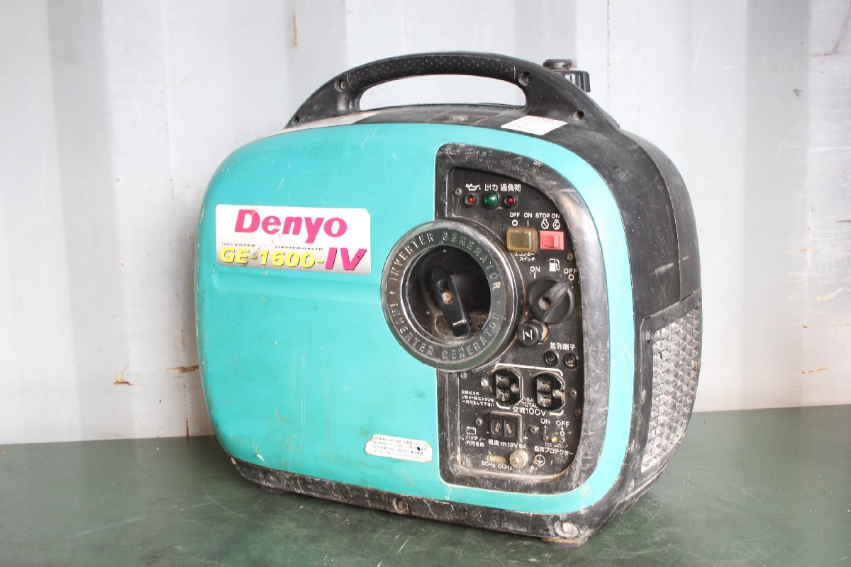 □【3Y】 denyo デンヨー エンジン駆動発電機 GE-1600-IV ガソリン