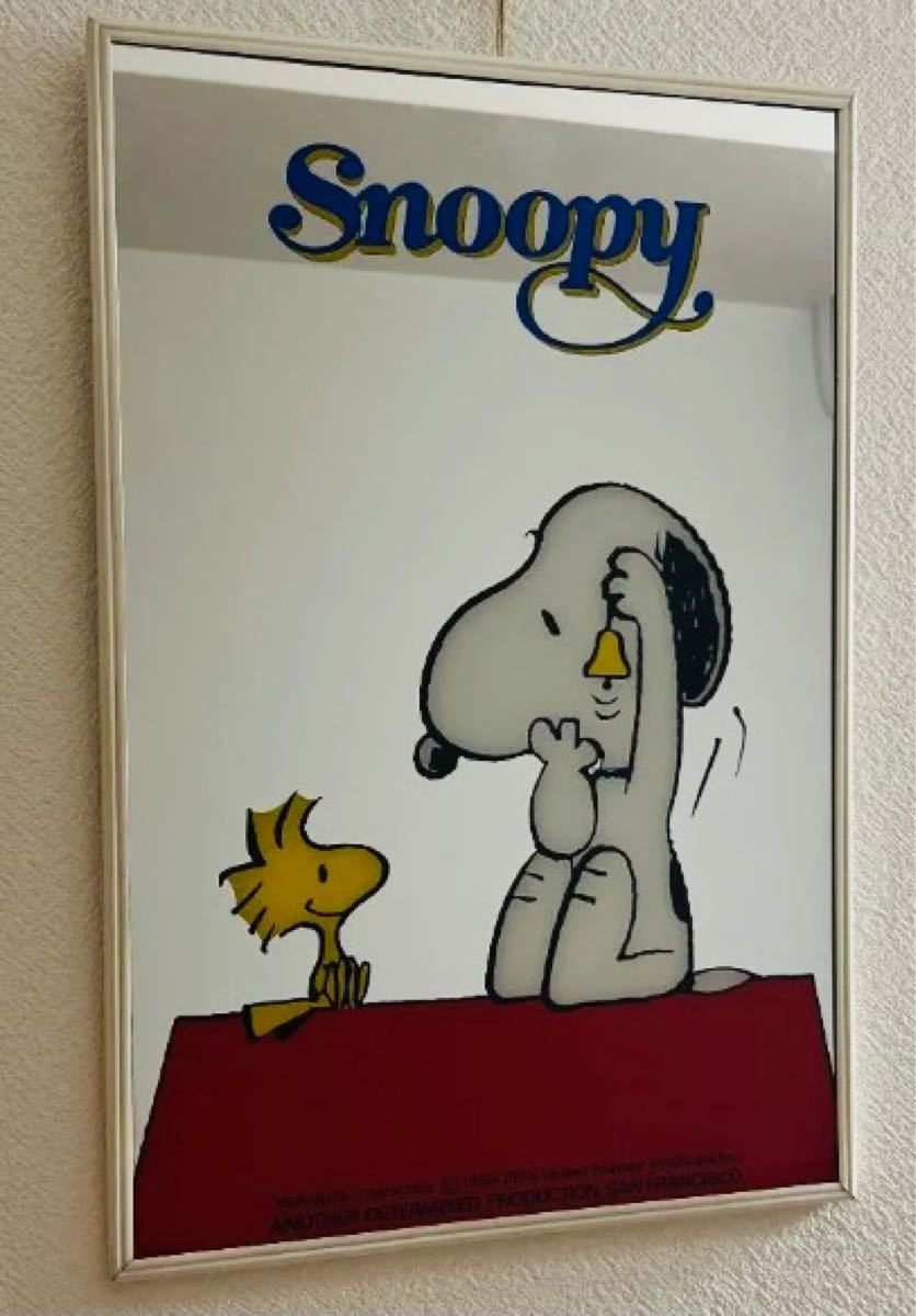 1958年 SNOOPY スヌーピー 鏡 壁掛けミラー kbscertification.com