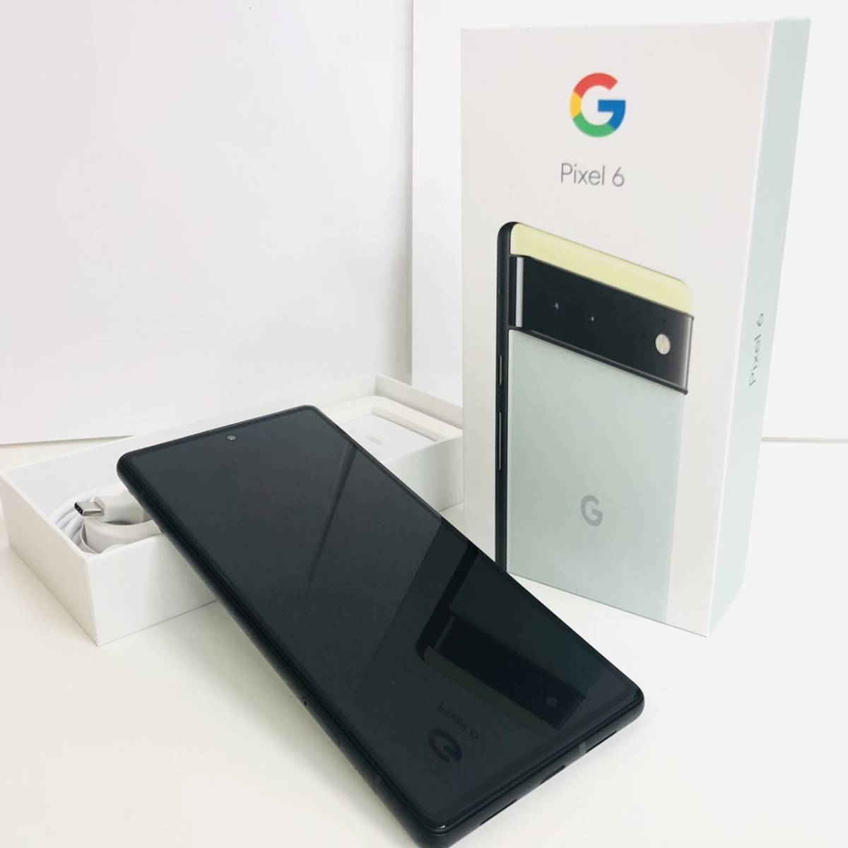【TK 1477】Google Pixel 6 Sorta Seafoam 128GB GA02910 新品 完品 判定〇 SIMフリー 携帯 グーグル ピクセル