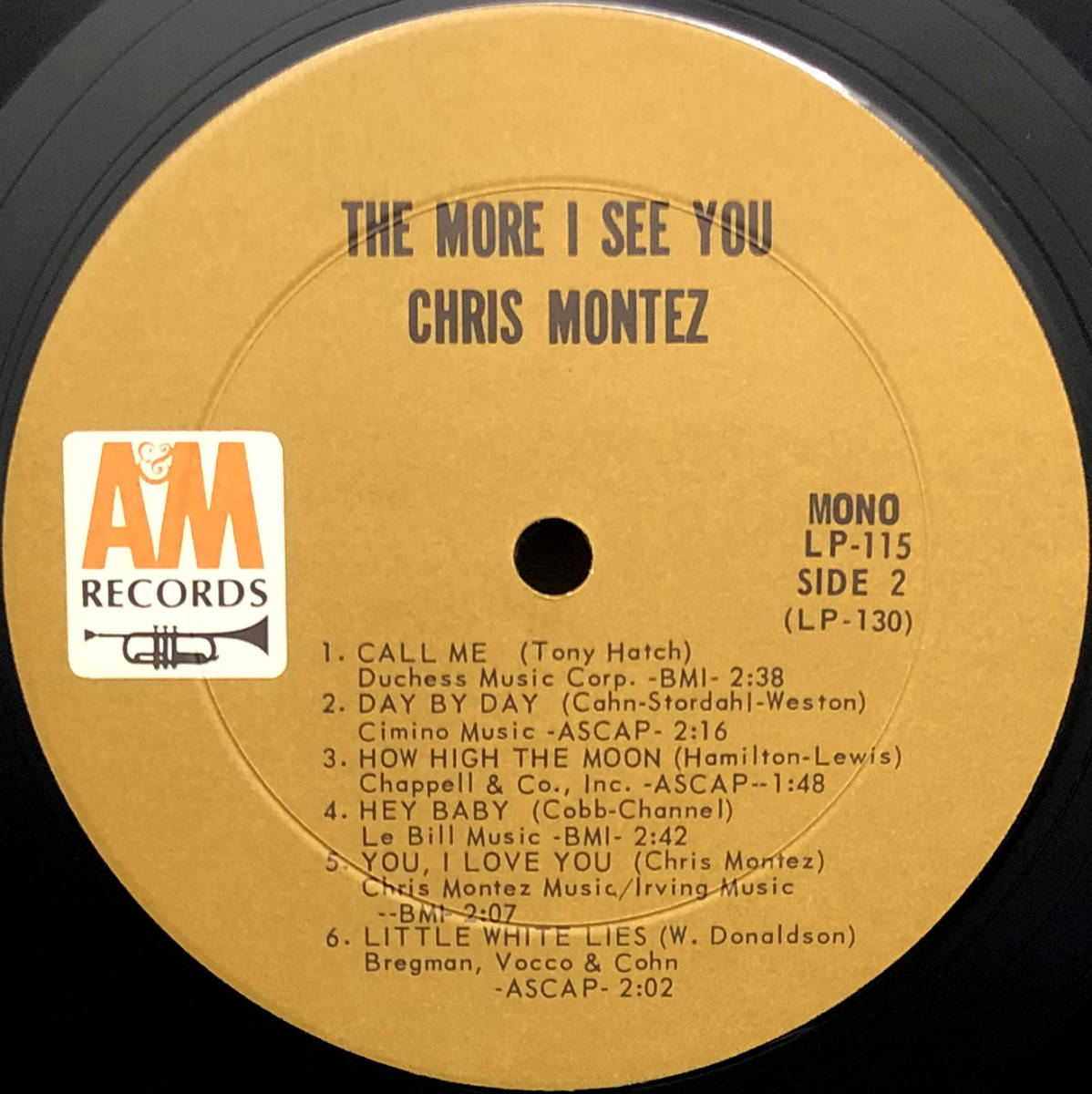 ★良盤 US ORIG MONO LP★CHRIS MONTEZ/The More I See You 1966年 Pro.TOMMY LiPUMA(ROGER NICHOLS),HERB ALPERT サバービア SOFT ROCK_画像4