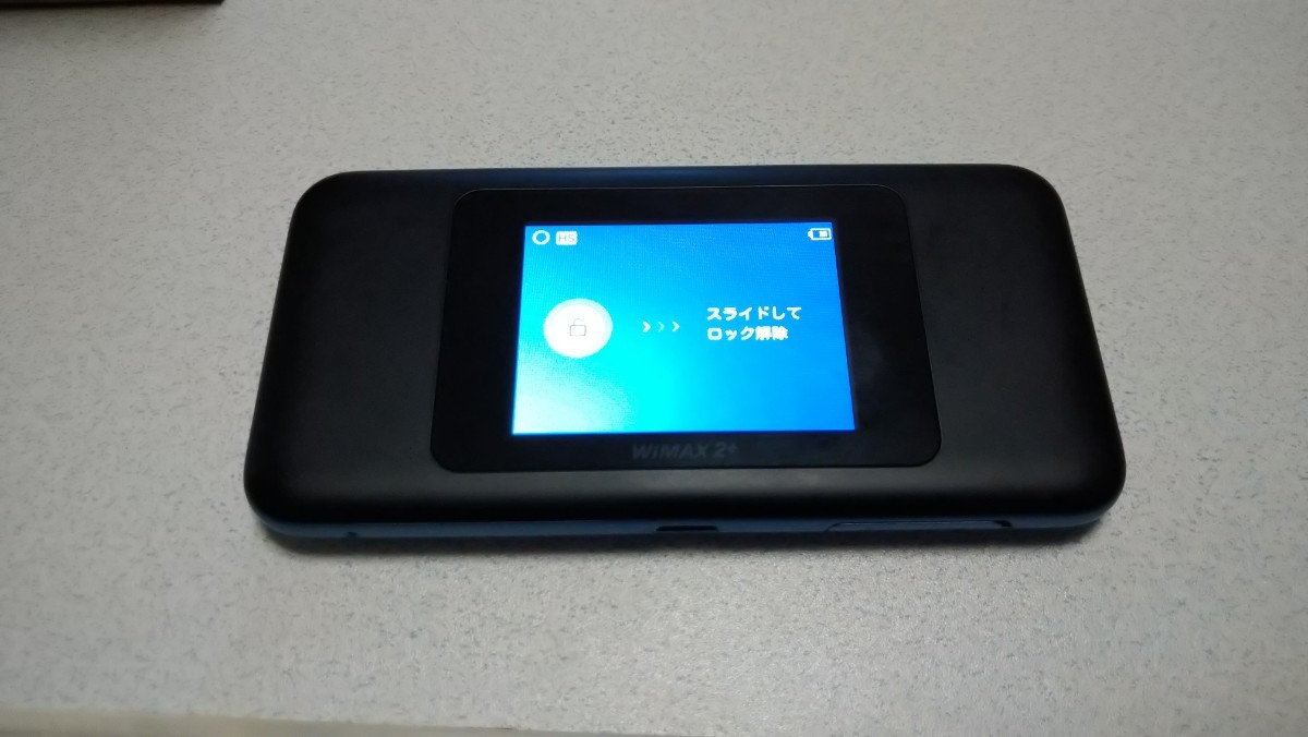UQ WiMAX 2+ Speed Wi-Fi NEXT W06 モバイルルーター ブラック×ブルー UQ版