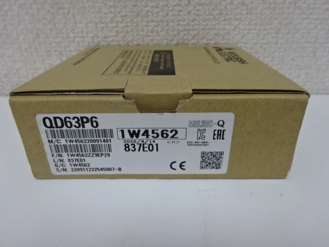新品 未開封 三菱 シーケンサ 高速カウンタユニット QD63P6